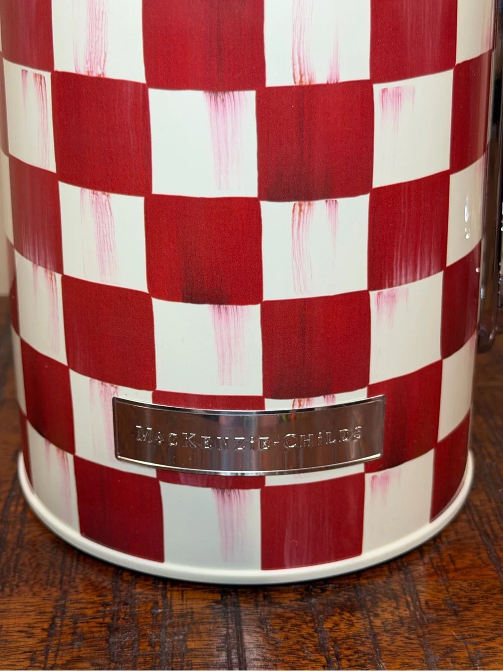 MacKenzie-Childs Cherry Check Electric Kettle